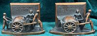 Both copper bookends front view