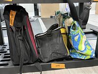 Front view of all three bags