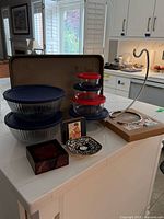 Group shot of all items on countertop
