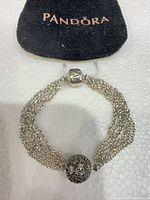 Full view of bracelet with Pandora pouch