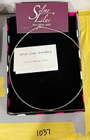 Entire choker necklace in branded box with care card