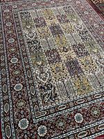 Full view of rug showing overall design and colors