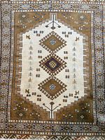 Full view of entire rug showing overall design and condition