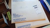 Envelopes for 1981 and 1982 definitive mint stamp sets with kit information