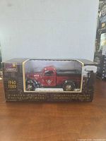 Front of boxed Liberty Classics 1940 Ford die-cast bank showing vehicle and graphics