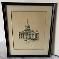 Full view of framed print showing image, mat, and frame