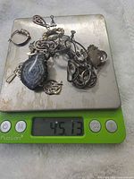 All items on digital scale reading 45.13 g