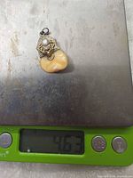 Pendant on scale showing 4.63 g weight