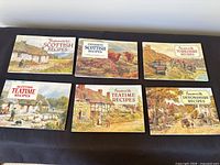 All six J. Salmon recipe booklets laid out showing front covers