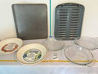 Full group view of all six bakeware pieces for scope and count verification