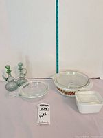 Group shot of all five glass items