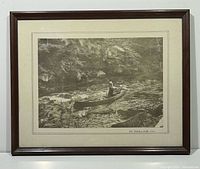 Full view of framed photograph with mat and frame