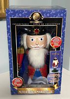 Front of boxed Telco animated nutcracker marionette