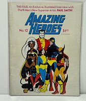 Front cover of Amazing Heroes No. 12 in bag