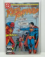 Front view of bagged Red Tornado #1 comic