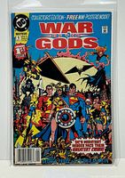 Front view of bagged War of the Gods #1 comic