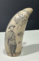 Left profile showing RCMP officer and maple leaf detailing