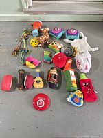 All toys laid out showing quantity and variety