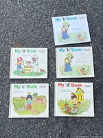 Front covers of all five board books showing titles and cover art