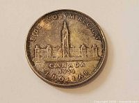 Reverse showing Parliament design and 1939 date