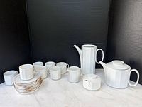 Full 20-piece Rosenthal Polygon set displayed