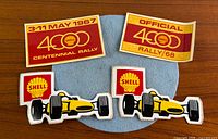 Front view of all four decals