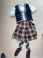 Full outfit laid out showing all pieces