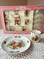 Boxed Reutter tea set, plate and mug