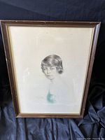 Full view of framed portrait