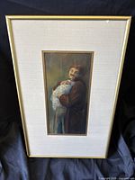 Front view of framed painting