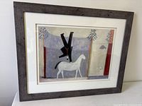 Front view of framed print showing artwork and frame