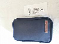 closed navy Air Canada amenity case top view