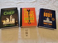 All three Tim Ferriss books side by side