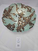 Top view showing full bowl design and color
