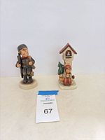 Both Goebel Hummel figurines side by side