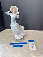 Full view of Lladró Spring Breeze figurine front left profile