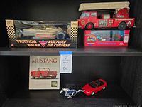 Shelf view showing all items together