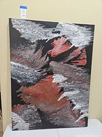 Front view of entire canvas showing abstract composition
