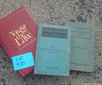 Front covers of all three law books
