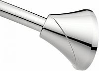 Close view of polished chrome end cap and rod connection