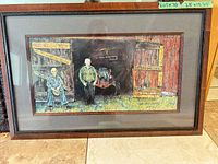 Front view of framed print showing full artwork and frame