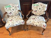 Both armchairs side by side showing full design