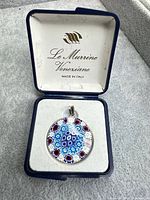 Pendant in branded box showing overall appearance