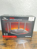 Front of retail box showing model XR1000 and router image