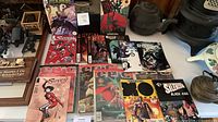 Full lot laid out on table showing all comics
