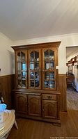 front view of full china cabinet hutch