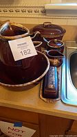 Full set on countertop showing all six pieces