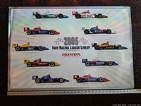 Full view of poster showing all graphics and Honda branding