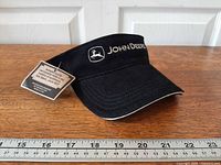 Full visor side view with ruler for scale