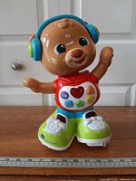 Front three-quarter view of VTech Follow Me Franklin skating toy